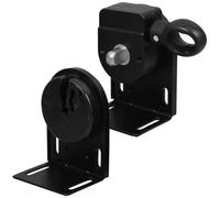 RUNROTOO Support de Montage Noir pour Store Enrouleur Extérieur, Quincaillerie D'extérieur Résistante aux Intempéries, Compatible Rideaux Enrouleurs, Installation Facile pour Terrasse