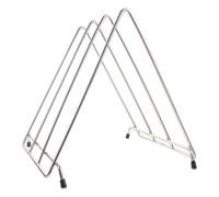 RUNROTOO Support de Planche à Découper Rangement Triangulaire en Acier Inoxydable et Accessoires Cuisine Pratiques pour Organisation la Cuisine
