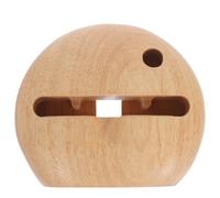 RUNROTOO Support de Téléphone Portable Support Pratique et Design Unique en Bois de Hêtre Amplification Sonore et Principe de Résonance pour Bureau