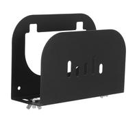 RUNROTOO Support Mural Noir en Fer pour Balance Corporelle Numérique Crochets Adhésifs Résistants, pour Rangement de Bain Chambre