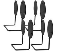 RUNROTOO Support Noir en Inoxydable Acier Matelas pour Antidérapant 4 Pièces Fixation Haute Résistance sans Perçage pour Lit