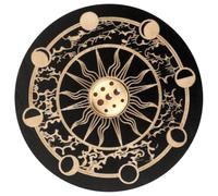 RUNROTOO Support Parfum Rond en Bois pour Décoration Intérieure et Relaxation, pour Maison et Salon de Thé, Porte-Parfum Décoratif pour Espace Apaisant