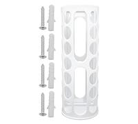 RUNROTOO Support pour Rouleau de Vinyle Blanc en Plastique 14 Trous, Design Multi-Trous Élégant pour Organiser Facilement Les Rouleaux de Papier la Maison Bureau
