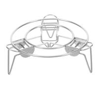 RUNROTOO Support vapeur : Support de cuisson vapeur robuste de 16 cm - Réglable et pliable, en acier inoxydable - Grille de refroidissement ronde - Insert pour cuiseur - pour aliments pour la
