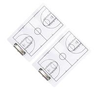 RUNROTOO Tableau de Coaching Basketball Effaçable à Sec 2 Pièces Léger en Pvc pour Démonstration et Entraînement Sportif