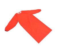 RUNROTOO Tablier Imperméable Orange à Manches Longues Style Blouse, Facile à Nettoyer avec Ajustement Sécurisé pour Peinture et Toilettage Animal