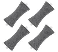 RUNROTOO Têtes de Rechange Électriques pour Pédicure 4pcs, Rouleaux Abrasifs en Carbure de Silicium, Accessoires Pratiques pour Pieds, Éliminent Peau Morte et Callosités