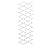 RUNROTOO Treillis Extensible en Bois Blanc pour Plantes Grimpantes, Support Mural Flexible et Protecteur pour Jardin et Cour, Ambiance Naturelle et Pastorale