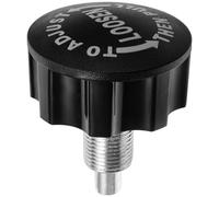 RUNROTOO Vis à Bouton de Traction Pratique en Abs Noir, Compatible Vélo Exercice, Diamètre Filetage 18mm, Design Stylé pour Accessoires de Rechange Fitness