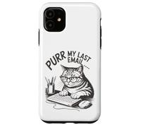 Runrr mon dernier e-mail drôle d'amant de chat. Coque pour iPhone 11