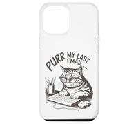 Runrr mon dernier e-mail drôle d'amant de chat. Coque pour iPhone 12 Pro Max