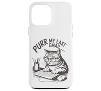 Runrr mon dernier e-mail drôle d'amant de chat. Coque pour iPhone 13 Pro Max