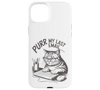 Runrr mon dernier e-mail drôle d'amant de chat. Coque pour iPhone 15 Plus