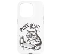Runrr mon dernier e-mail drôle d'amant de chat. Coque pour iPhone 15 Pro
