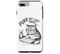 Runrr mon dernier e-mail drôle d'amant de chat. Coque pour iPhone 7 Plus/8 Plus