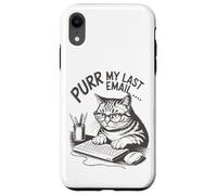 Runrr mon dernier e-mail drôle d'amant de chat. Coque pour iPhone XR