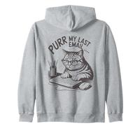 Runrr mon dernier e-mail drôle d'amant de chat. Sweat à Capuche