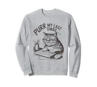 Runrr mon dernier e-mail drôle d'amant de chat. Sweatshirt