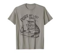 Runrr mon dernier e-mail drôle d'amant de chat. T-Shirt