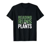 Runs on Plants Donne végétalien drôle T-Shirt