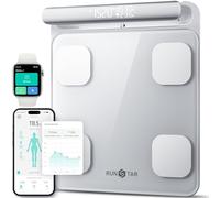 Runstar Balance intelligente pour poids corporel et pourcentage de graisse 8 électrodes, balance de salle de bain avec affichage numérique éligible FSA ou HSA avec IMC, graisse corporelle et masse