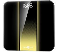 RunSTAR Balance Pese Personne Pour Poids et Masse Grasse, Haute précision avec grand écran rétroéclairé à LED clair, Pese personnes avec verre trempé de 6 mm, 180 kg/400 lb