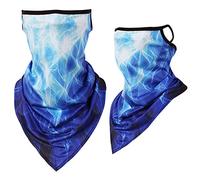 Runstarshow Cache Cou Anti-Solaire Bonnet Masque Visage Tour de Cou Anti Pollution Bandana Bandeau Foulard Elastique Respirant Douce Séchage Rapide pour Cyclisme Vélo Course Moto (Modele 03)