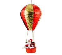 Runstarshow Décoration de Noël Créative Ornement Suspendue Montgolfière Pendentif Père Noël Accessoires Nouveauté Christmas Cadeaux Enfant pour Plafond Sapin (Santa)