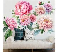 Runtoo Autocollants muraux bohèmes en tissu à décoller et à coller pour chambre de fille, salon, bureau, maison