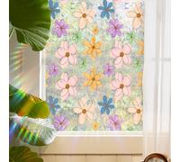 Runtoo Film de confidentialité en Vinyle décoratif 3D pour fenêtre - Décalcomanies statiques Non adhésives pour fenêtre - 40 x 101 cm