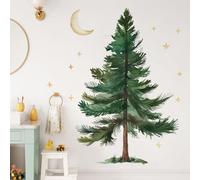 Runtoo Sticker mural à décoller et coller Motif sapin de Noël pour chambre d'enfant, chambre à coucher, salon