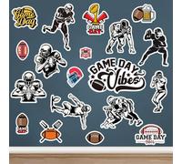 Runtoo Stickers Muraux Rugby Autocollant Mural Sport Joueur Deco Stickers Chambre Enfants Bébé Décoration