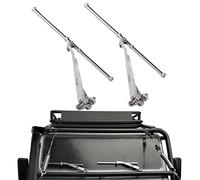 Runup 1 paire de balais d'essuie-glace universels RC en métal pour SCX10 TRX-4 1/10 RC Crawler Truck Body
