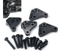 Runup 4 pièces métal Avant et arrière rehausser Le Support de Choc pour 1/10 Traxxas Maxx WideMaxx Small X 89086-4 pièces de Mise à Niveau de Voiture sur chenilles RC