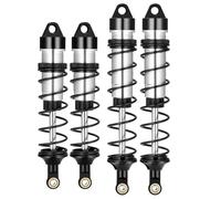 Runup Amortisseur RC réglable avant/arrière pour 1/8 ARRMA Typhon 6S, Trax-Sledge en aluminium, FS Racing JLB HSP LRP Hobao Hongnor DF Truggy (noir avant et arrière)