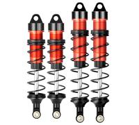 Runup Amortisseur RC réglable avant/arrière pour 1/8 ARRMA Typhon 6S, Trax-Sledge en aluminium, FS Racing JLB HSP LRP Hobao Hongnor DF Truggy (rouge avant et arrière)