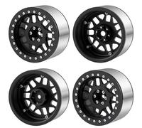 Runup Beadlock Lot de 4 moyeux de jante en alliage d'aluminium 2,6" RC Crawler Auto Upgrade (anthracite)