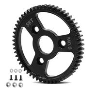 Runup Engrenage principal en acier au carbone 54T 56T 58T 32P 0,8 M pour 1/10 Tra-xxas Slash Platinum Rustler Stampede 4x4 VXL 2WD Jato Rally E-REVO Summit T-Maxx (56T)