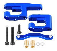 Runup Kit d'assemblage de direction en aluminium pour Arrma 1/18 Granite Grom 1/14 Typhon Grom 1/16 Mojave Grom Losi 1/12 Nascar RC Pièces de mise à niveau (bleu)