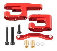 Runup Kit d'assemblage de direction en aluminium pour Arrma 1/18 Granite Grom 1/14 Typhon Grom 1/16 Mojave Grom Losi 1/12 Nascar RC Pièces de mise à niveau (rouge)