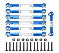 Runup Lot de 7 tendeurs réglables en aluminium pour 1/10 Tra-xxas Slash 2WD 4X4 Hoss Rustler VXL Stampede RC Truck