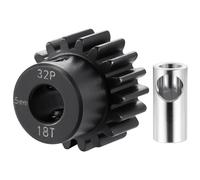 Runup Pignon de moteur en acier 32P 5 mm 11-25 dents pour 1/10 1/8 1/6 1/5 RC Buggy Monster Truck Drift Car Off-Road Crawler Pièces (18T)