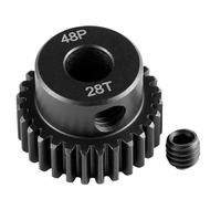 Runup Pignon de moteur en acier 48P alésage 5 mm 17-29T pour Arrma HPI Kyosho Losi Axial Tra-xxas Tamiya 1/5 1/6 1/8 1/10 RC Voiture Monster Truck Buggy (28T)