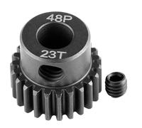 Runup Pignon de moteur en acier 48P alésage 5 mm 17-29T pour Arrma HPI Kyosho Losi Axial Tra-xxas Tamiya 1/5 1/6 1/8 1/10 RC Voiture Monster Truck Buggy (23T)