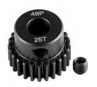 Runup Pignon de moteur en acier 48P alésage 5 mm 17-29T pour Arrma HPI Kyosho Losi Axial Tra-xxas Tamiya 1/5 1/6 1/8 1/10 RC Voiture Monster Truck Buggy (25T)