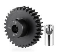 Runup Pignon en acier 32P 5 mm 26T 27T 28T 29T 30T 31T 32T 33T 34T 35T 36T 37T 38T Moteur Transmission pour 1/10 1/8 1/6 1/5 RC Auto Pièces (32T)