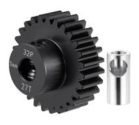 Runup Pignon en acier 32P 5 mm 26T 27T 28T 29T 30T 31T 32T 33T 34T 35T 36T 37T 38T Moteur Transmission pour 1/10 1/8 1/6 1/5 RC Auto Pièces (27T)