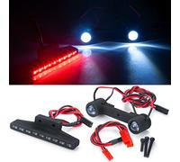 Runup RC Kit de lumières LED Avant et arrière feu arrière Barre de Lampe pour 1/16 TRAXXAS Mini E-RVEO #71076-3 pièce de Buggy de Voiture