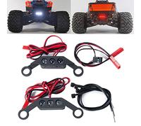 Runup RC Voiture Avant arrière lumière LED lumière Lumineuse Lampe Phare Ensemble pour 1/10 Traxxas Maxx WideMaxx Petit X 89086-4 pièces de Mise à Niveau