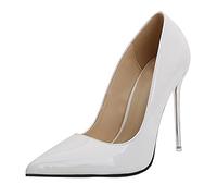 Runxingfu Femmes Hauts Talons Chaussures - Dames 11cm Stilettos Pointu Orteil Escarpins Smart Bureau Travail Robe Cour Chaussures Élégant